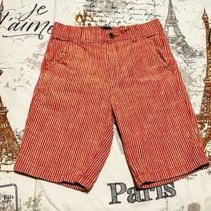 Children’s Place boy’s red striped Bermuda shorts size 10